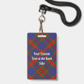 Carnegie Clan Tartan Badge (Achterkant met lanyard)