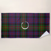 Carnegie Clan Tartan Pset Monogram Beach Towel Strandlaken (Voorkant)