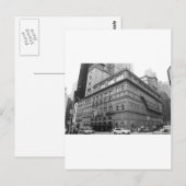 Carnegie Hall Briefkaart (Voorkant / Achterkant)