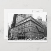 Carnegie Hall Briefkaart (Voorkant / Achterkant)