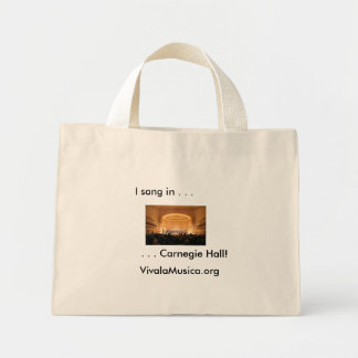 Carnegie Hall Canvas Bag Mini Tote Bag