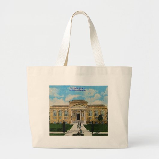 Carnegie Library Anniston Alabama Grote Tote Bag (Voorkant)