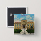 Carnegie Library Anniston Alabama Vierkante Button 5,1 Cm (Voorkant /achterkant)