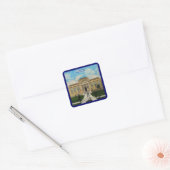  Carnegie Library Anniston Alabama Vierkante Sticker (Envelop)