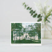 Carnegie Library, Belmar, NJ Vintage Briefkaart (Staand voorkant)