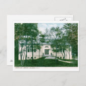 Carnegie Library, Belmar, NJ Vintage Briefkaart (Voorkant / Achterkant)