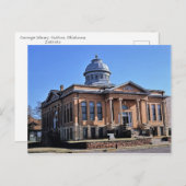 Carnegie Library, Guthrie, Oklahoma Briefkaart (Voorkant / Achterkant)