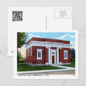Carnegie Library, Hendersonville NC Vintage Briefkaart (Voorkant / Achterkant)