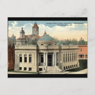 Carnegie Library San Bernardino CA  c1915 Briefkaart