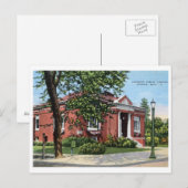 Carnegie Library, Sturgis, Vintage van Michigan Briefkaart (Voorkant / Achterkant)