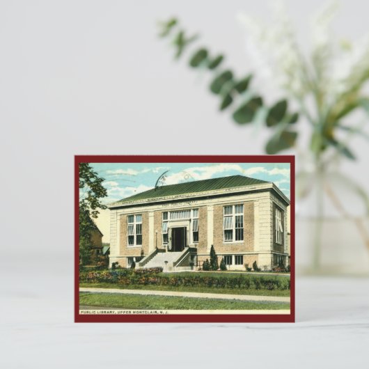 Carnegie Library, Upper Montclair, Verenigde State Briefkaart (Staand voorkant)