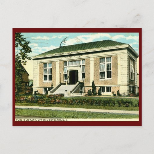Carnegie Library, Upper Montclair, Verenigde State Briefkaart (Voorkant)
