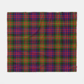 Carnegie Modern Schotse ruit Fleece Deken (Voorkant (Horizontaal))