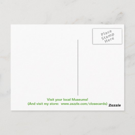 Carnegie Museum Briefkaart (Achterkant)