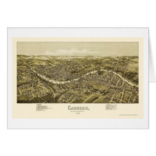 Carnegie, PA Panorama Map - 1897