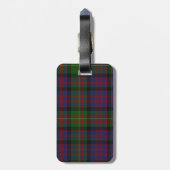 Carnegie Tartan Plaid Bagagelabel (Achterkant verticaal)
