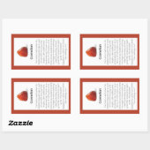 Carnelian Crystal Betekenis Sieraden Pakket Label (Vel)