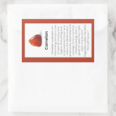 Carnelian Crystal Betekenis Sieraden Pakket Label (Tas)