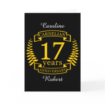 Carnelian edelsteen huwelijksjubileum 17 jaar