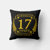 Carneliangesteente huwelijksjubileum 17 jaar kussen (Achterkant)