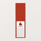 Carneool Crystal Betekenis Sieraden Display Kaart Visitekaartje (Buitenkant ongevouwen)