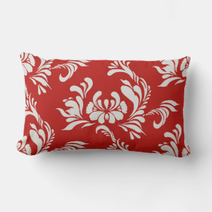 Carneool rood damast accent kussen
