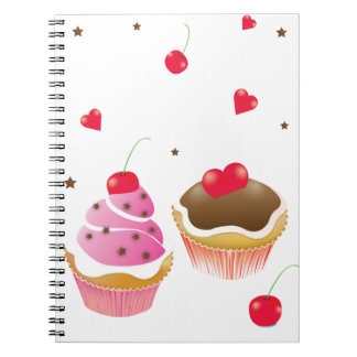carnet "Amour de cupcakes" Notitieboek
