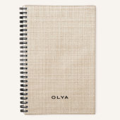 Carnet Beige Aesthetic - Minimalist Notitieboek (Voorkant)