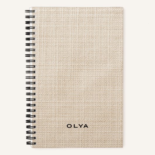 Carnet Beige Aesthetic - Minimalist Notitieboek (Voorkant)