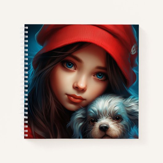 Carnet - Fles en hond -6 Notitieboek (Voorkant)
