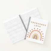Carnet Frequence Love met regenboog Notitieboek (Binnen)