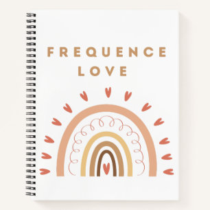 Carnet Frequence Love met regenboog Notitieboek