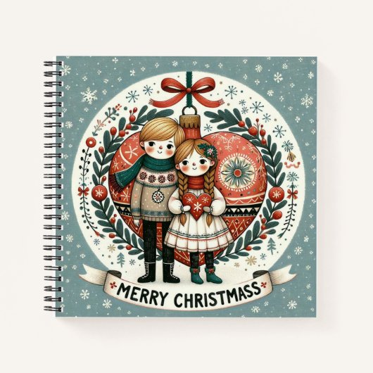 Carnet "Geest van Noë l" Notitieboek (Voorkant)