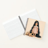 Carnet "La filette et son nouours" Notitieboek (Binnen)