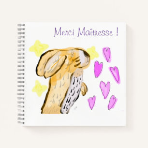 Carnet merci Maîtresse! Notitieboek
