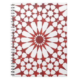 Carnet Mosaïque Andalusië rood ALHAMBRA Notitieboek