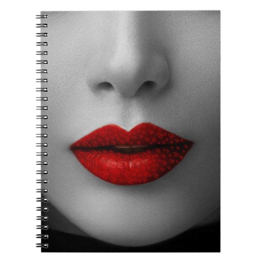 Carnet Red Lips Notitieboek (Voorkant)