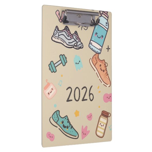 Carnet Sport 2026 – Agenda Sportif Mignon Klembord (Rechts)