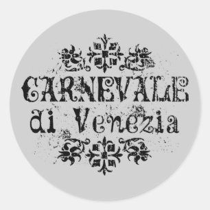 Carnevale di Venezia Ronde Sticker