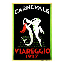 CARNEVALE VIAREGGIO Carnival Old Italiaanse Art De