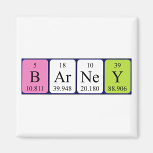 Carney periodiek table name magnet