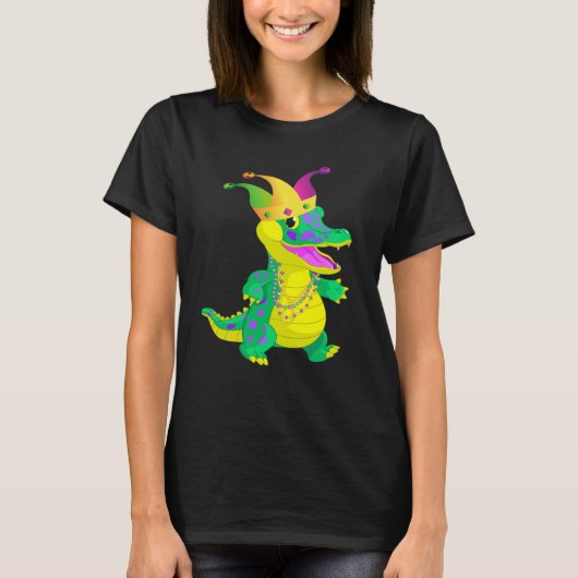 Carnival Alligator Mardi Gras 2023 Parade Party T-shirt (Voorkant)