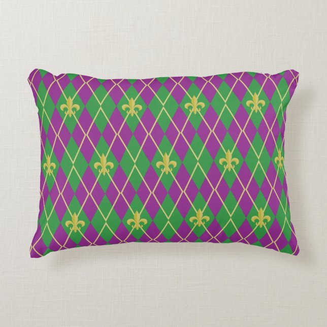 Carnival Argyle Accent Pillow Kussen (Voorkant)