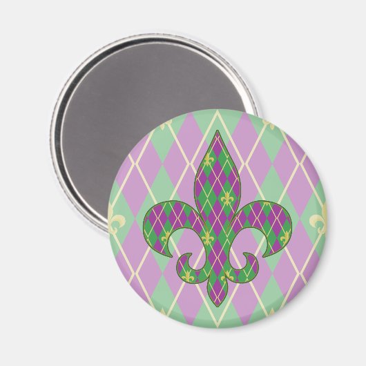 Carnival Argyle Magnet (Voorkant / Achterkant)