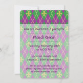 Carnival Argyle Party Invitation Kaart (Voorkant)