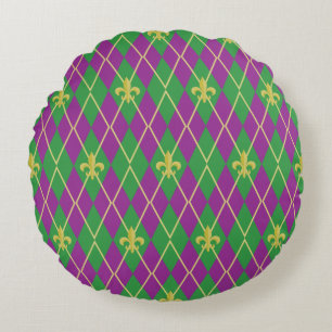 Carnival Argyle Round Pillow Rond Kussen