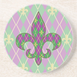 Carnival Argyle Sandstone Onderzetter