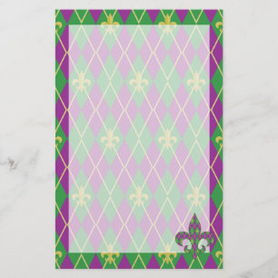 Carnival Argyle Stationery Briefpapier
