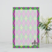 Carnival Argyle Stationery Briefpapier (Staand voorkant)