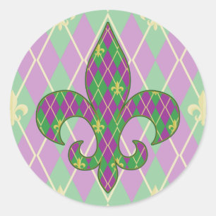 Carnival Argyle Sticker